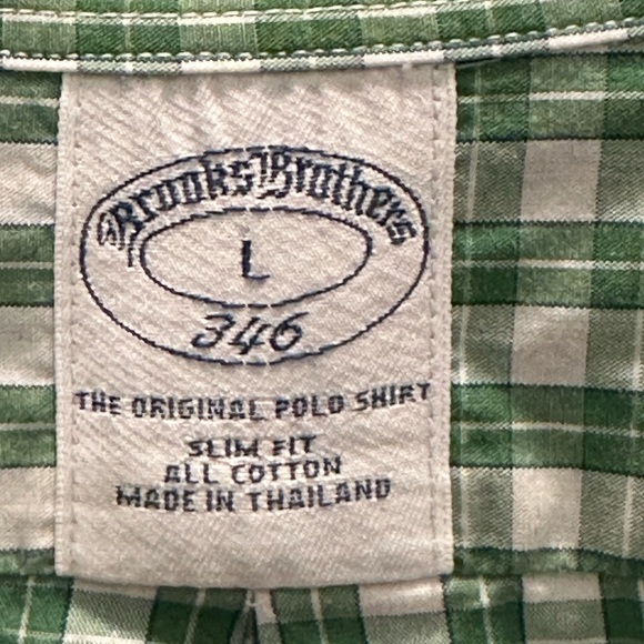 Men’s Size L Brooks Brothers Long Sleeve Cotton Button Front Shirt EUC - Picture 3 of 6